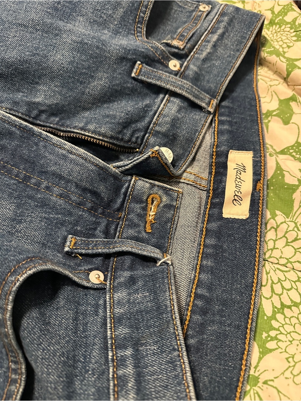 Madewell Blue Vintage Straight Jeans